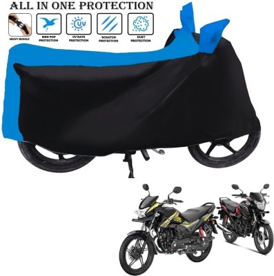 xodi Waterproof Two Wheeler Cover for Honda(SP 125, Black, Blue)