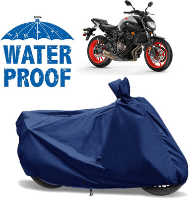 AUTOCAD Waterproof Two Wheeler Cover for Yamaha(MT 07, Blue)