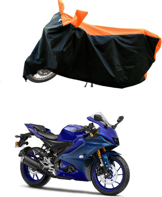 DeepShakshi AUTOMOTIVE Waterproof Two Wheeler Cover for Yamaha(R15, Orange)