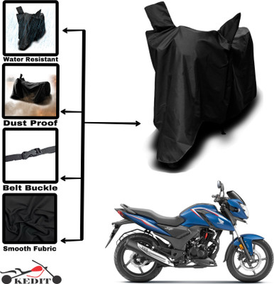 AASHTIK MART Two Wheeler Cover for Honda(SP125, Black)