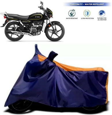 AutoRash Waterproof Two Wheeler Cover for Hero(Splendor, Blue)