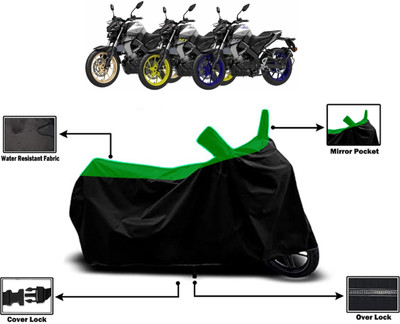 Amexride Two Wheeler Cover for Yamaha(MT-15 BS6, Green)