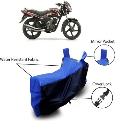 THE REAL ARV Waterproof Two Wheeler Cover for TVS(Black, Blue)