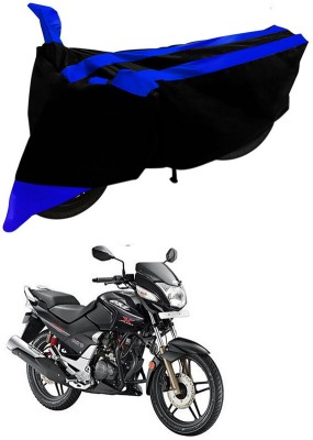 Ascension Two Wheeler Cover for Hero(CBZ, Black, Blue)