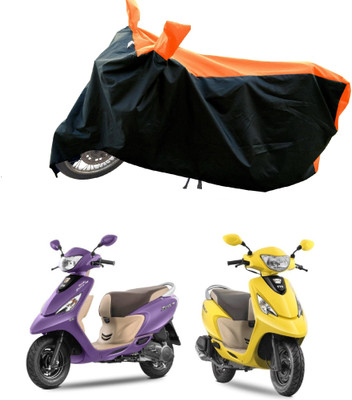AESTRYD Two Wheeler Cover for TVS(Scooty Zest 110 BS6, Orange)