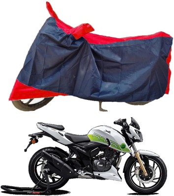 MMSSTAR Waterproof Two Wheeler Cover for TVS(Apache RTR 200 Fi E100, Red, Blue)