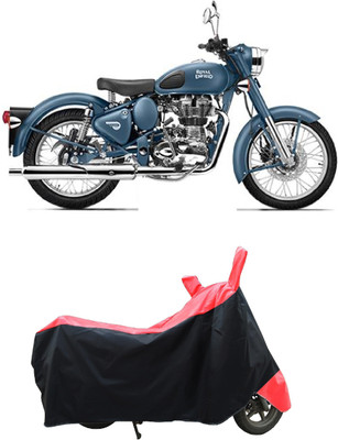 Coxtor Two Wheeler Cover for Royal Enfield(Squadron Blue, Red)
