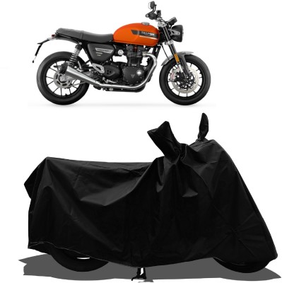 Tricway Waterproof Two Wheeler Cover for Triumph(Speed Twin, Black)