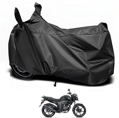 Auto Hub Waterproof Two Wheeler Cover for Honda(CB Trigger, Black)