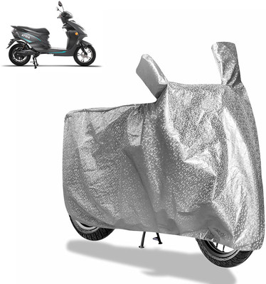 aksmit Waterproof Two Wheeler Cover for Hero(Electric Atria, Silver)