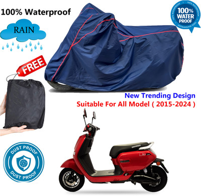 AUTOCAD Waterproof Two Wheeler Cover for Okinawa(Lite, Blue, Red)