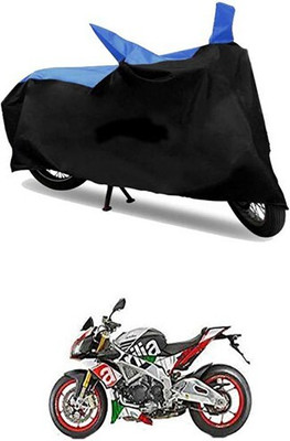 MMSSTAR Waterproof Two Wheeler Cover for Aprilia(Blue, Black)