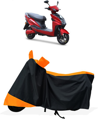 Tricway Two Wheeler Cover for Techo Electra(Raptor BS6, Orange)
