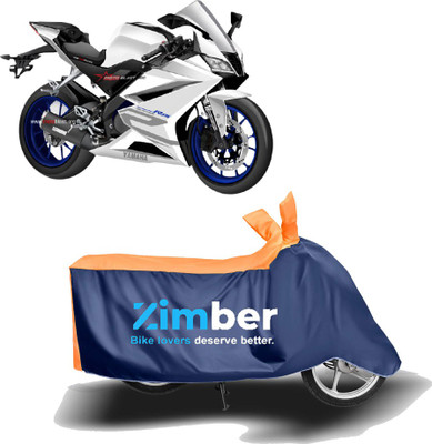 APNEK Two Wheeler Cover for Yamaha(YZF R15 V3.0, Orange, Blue)
