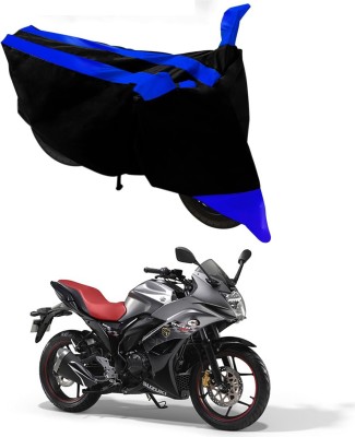 Mdstar Waterproof Two Wheeler Cover for Suzuki(Gixxer Special Edition, Blue, Black)