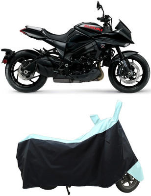Coxtor Waterproof Two Wheeler Cover for Suzuki(Katana BS6, White)