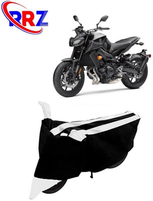 RRZ Waterproof Two Wheeler Cover for Yamaha(MT-09, Black, White)