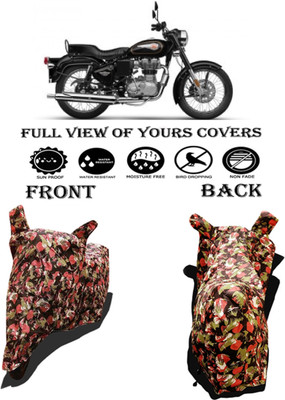 Amexride Two Wheeler Cover for Royal Enfield(Standard 350, Multicolor)