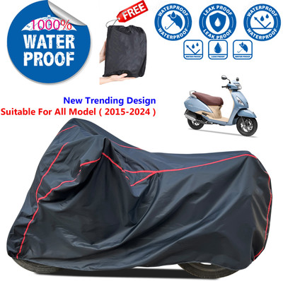 AutoGalaxy Waterproof Two Wheeler Cover for TVS(Jupiter Grande, Black)