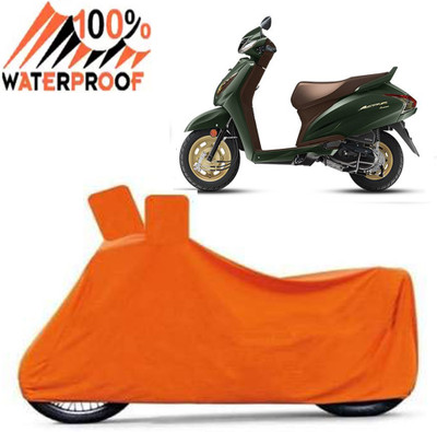 ROYAL AUTO MART Waterproof Two Wheeler Cover for Honda(Activa 6G, Orange)