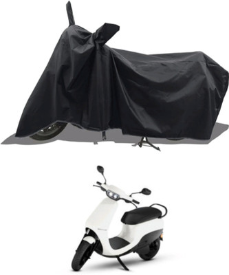 WMIZEXA Waterproof Two Wheeler Cover for Ola(Electric Scooter, Black)