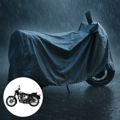 PAGORA Waterproof Two Wheeler Cover for Royal Enfield(Bullet 350 Twinspark, Grey)