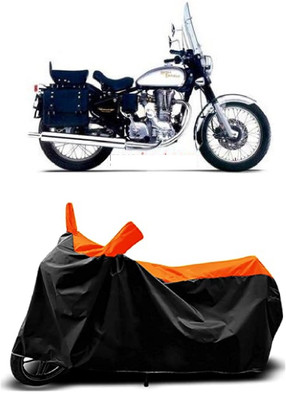 VESMEI Two Wheeler Cover for Royal Enfield(Machismo 350, Orange)