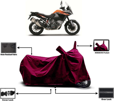 Amexride Two Wheeler Cover for KTM(1050 Adventure, Maroon)
