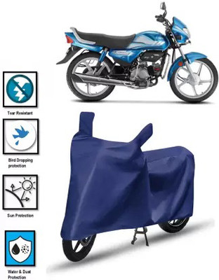 RONISH Waterproof Two Wheeler Cover for Hero(HF Deluxe, Blue)