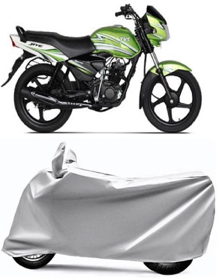 AUCTIMO Two Wheeler Cover for TVS(Jive, Silver)