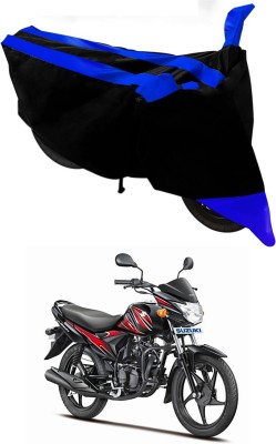 Mdstar Waterproof Two Wheeler Cover for Suzuki(Hayate, Blue, Black)