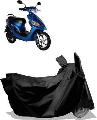 Amexride Two Wheeler Cover for Indus(Yo Electron, Black)