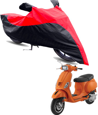 Motodreka Two Wheeler Cover for Piaggio(Vespa SXL, Red, Black)