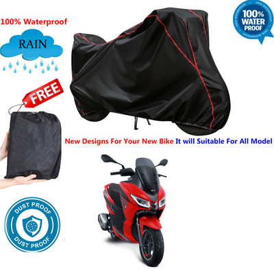 OliverX Waterproof Two Wheeler Cover for Aprilia(Black)