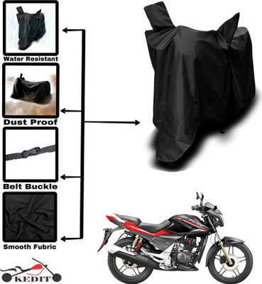 KEDIT Two Wheeler Cover for Hero(Xtreme Sports, Black)