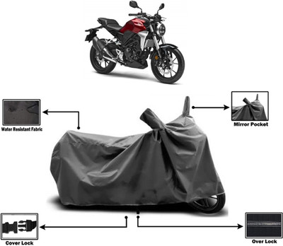 Amexride Two Wheeler Cover for Honda(CB300R, Grey)
