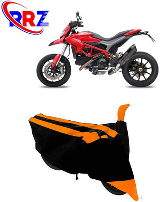 RRZ Waterproof Two Wheeler Cover for Ducati(Hypermotard 939, Black, Orange)