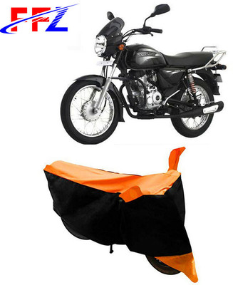 FFZ Waterproof Two Wheeler Cover for Bajaj(Boxer BM 150, Black, Orange)