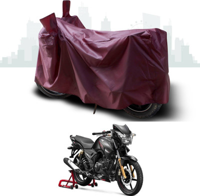 AASHTIK MART Two Wheeler Cover for TVS(Apache RTR 160, Maroon)
