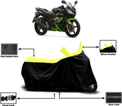 Amexride Two Wheeler Cover for Yamaha(YZF R15S, Yellow)