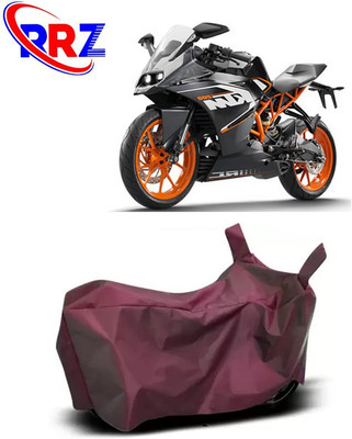 RRZ Waterproof Two Wheeler Cover for KTM(RC 200, Maroon)