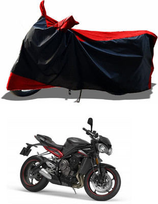 DeepShakshi AUTOMOTIVE Waterproof Two Wheeler Cover for Triumph(Street Triple, Red)