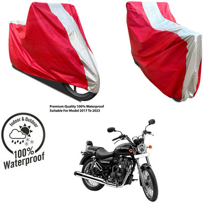 AutoGalaxy Waterproof Two Wheeler Cover for Yamaha(FZ S FI New, Silver, Red)