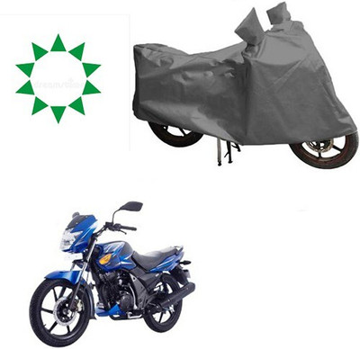 DeepShakshi AUTOMOTIVE Waterproof Two Wheeler Cover for TVS(Flame SR125, Grey)