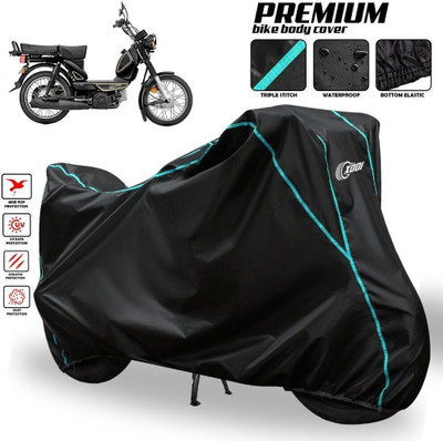 OliverX Waterproof Two Wheeler Cover for TVS(XL 100 Heavy Duty, Black, Blue, Multicolor)