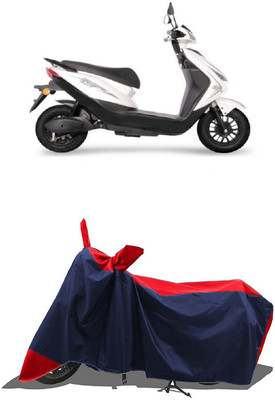 SUGASHRI Waterproof Two Wheeler Cover for Ampere(Reo Elite, Red, Blue)