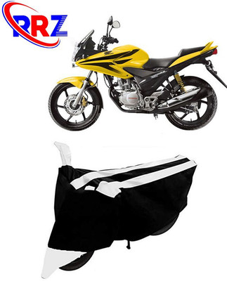RRZ Waterproof Two Wheeler Cover for Honda(CBF, Black, White)