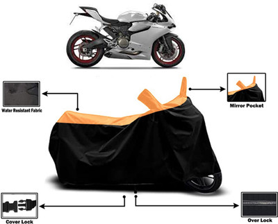 Amexride Two Wheeler Cover for Ducati(899 Panigale, Orange)