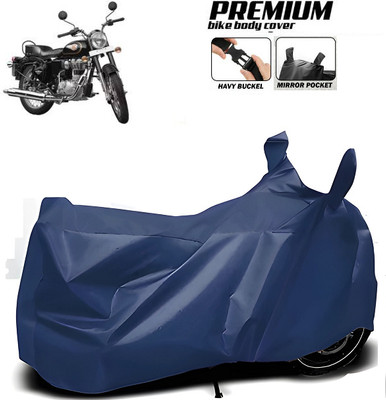 smwzxyu Two Wheeler Cover for Royal Enfield(Blue)