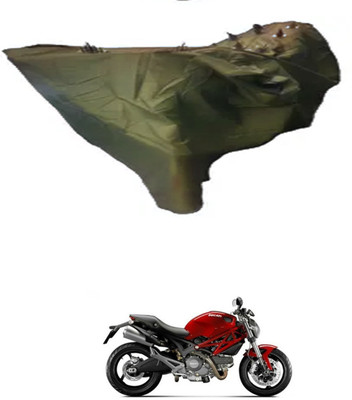ZEDTEEK Waterproof Two Wheeler Cover for TVS(Monster 821, Maroon)